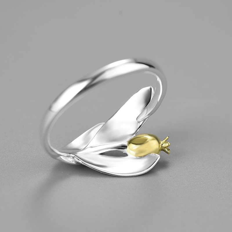 Pomegranate Leaves - Adjustable Ring | NEW - MetalVoque