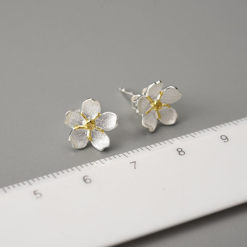 Forget-me-not Flower - Stud Earrings | NEW - MetalVoque