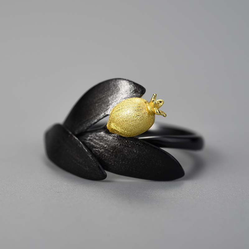 Pomegranate Leaves - Adjustable Ring | NEW - MetalVoque