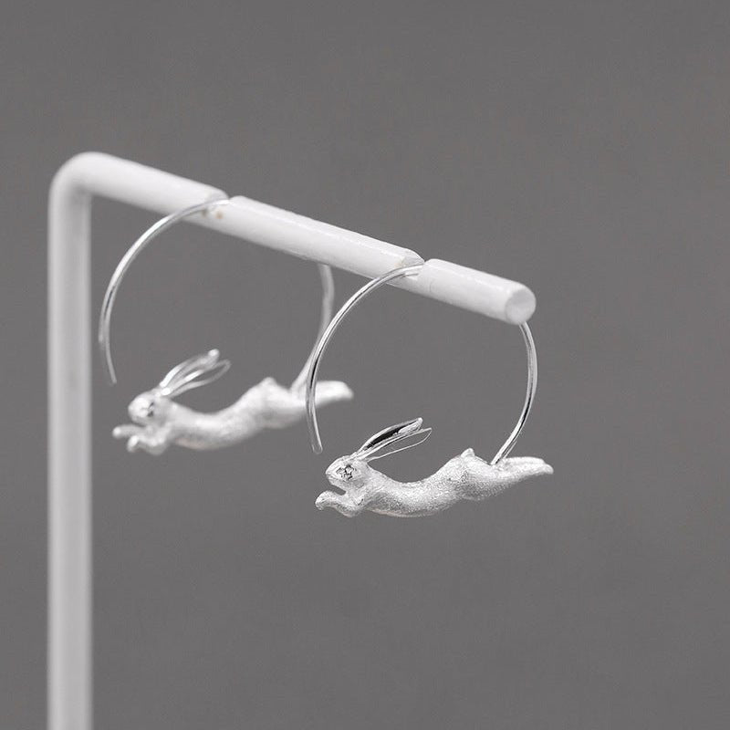 Running Bunny - Hoop Earrings | NEW - MetalVoque