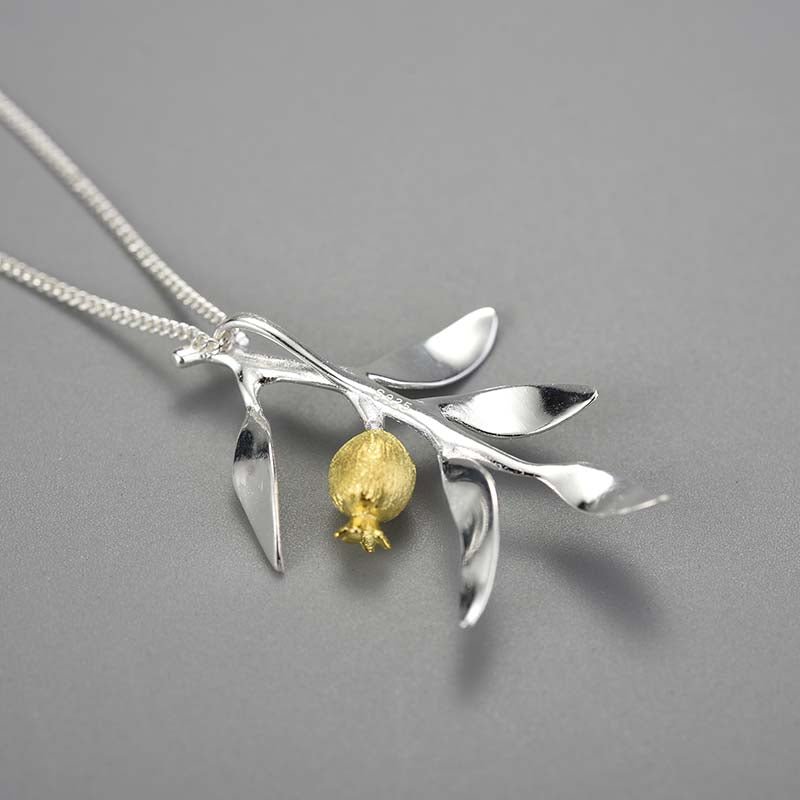 Pomegranate Leaves - Handmade Pendant | NEW - MetalVoque