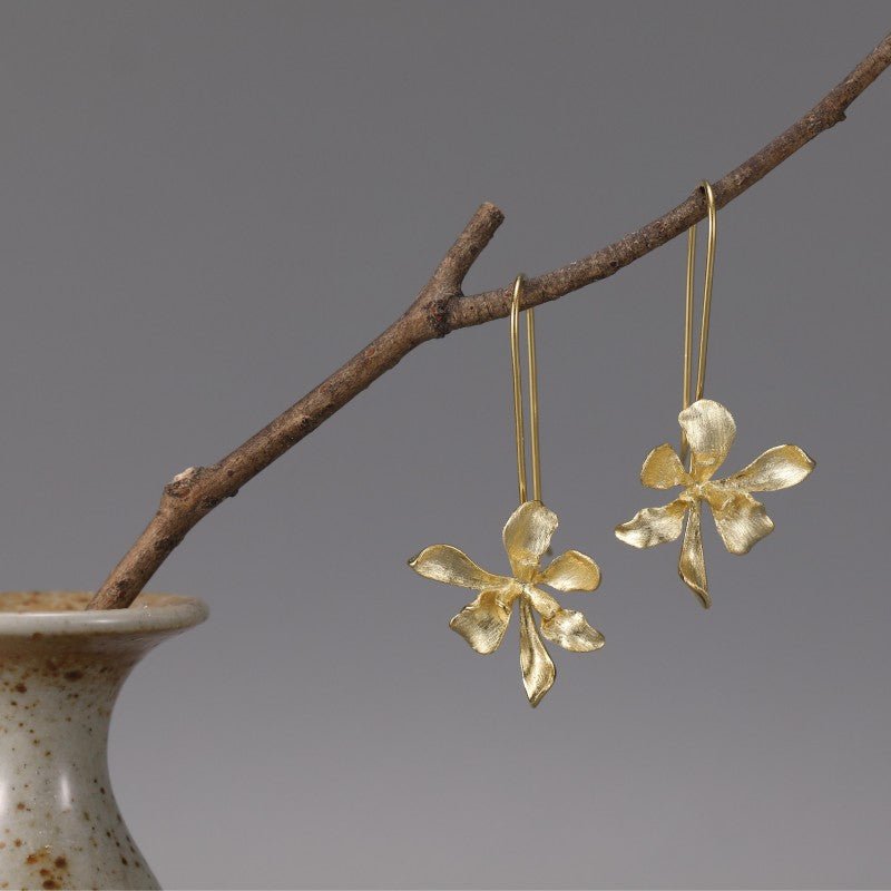 Wild Orchid - Dangle Earrings | NEW - MetalVoque
