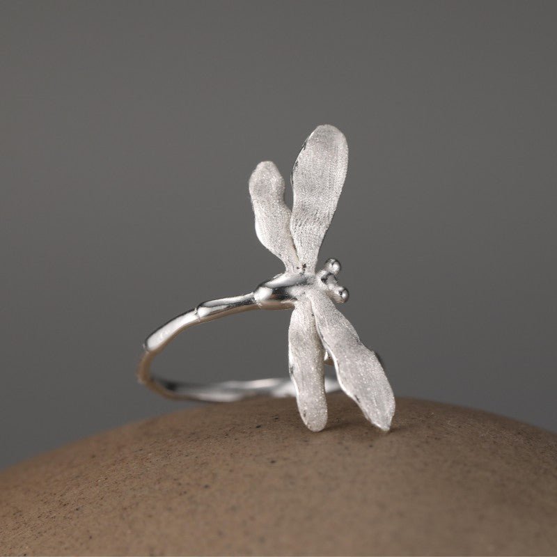 Dragonfly in Flight - Adjustable Ring | NEW - MetalVoque