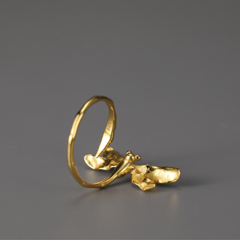Dragonfly in Flight - Adjustable Ring | NEW - MetalVoque