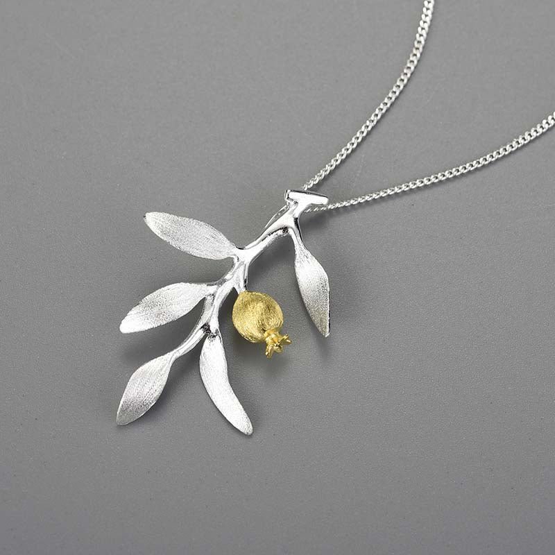 Pomegranate Leaves - Handmade Pendant | NEW - MetalVoque