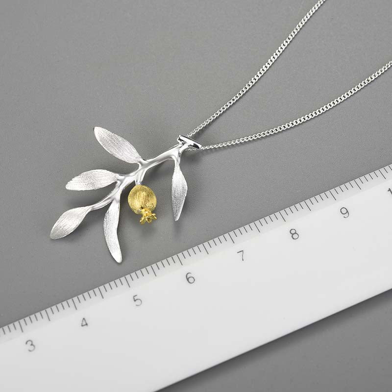 Pomegranate Leaves - Handmade Pendant | NEW