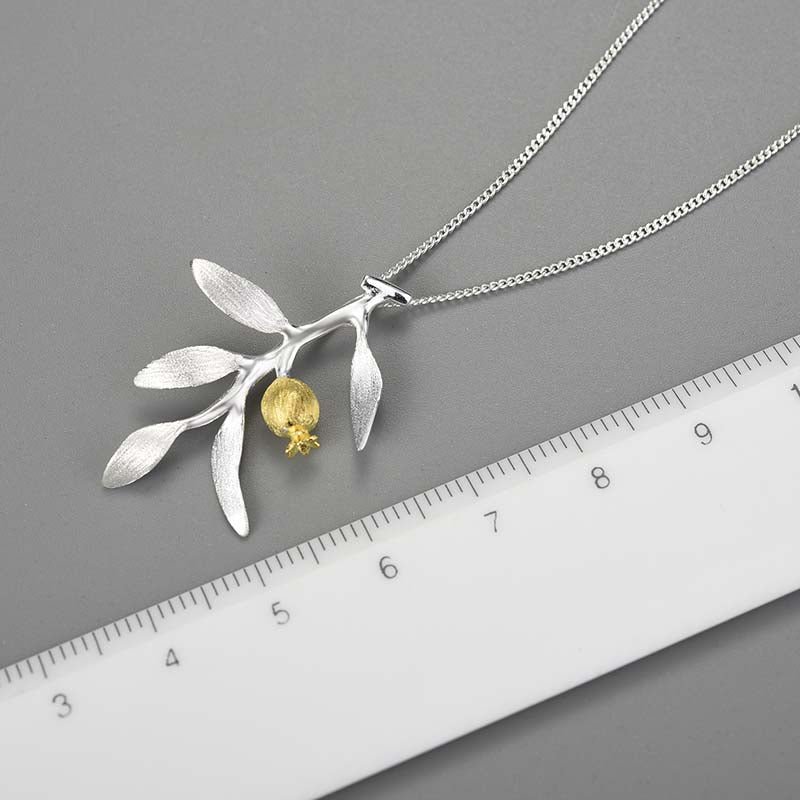 Pomegranate Leaves - Handmade Pendant | NEW - MetalVoque