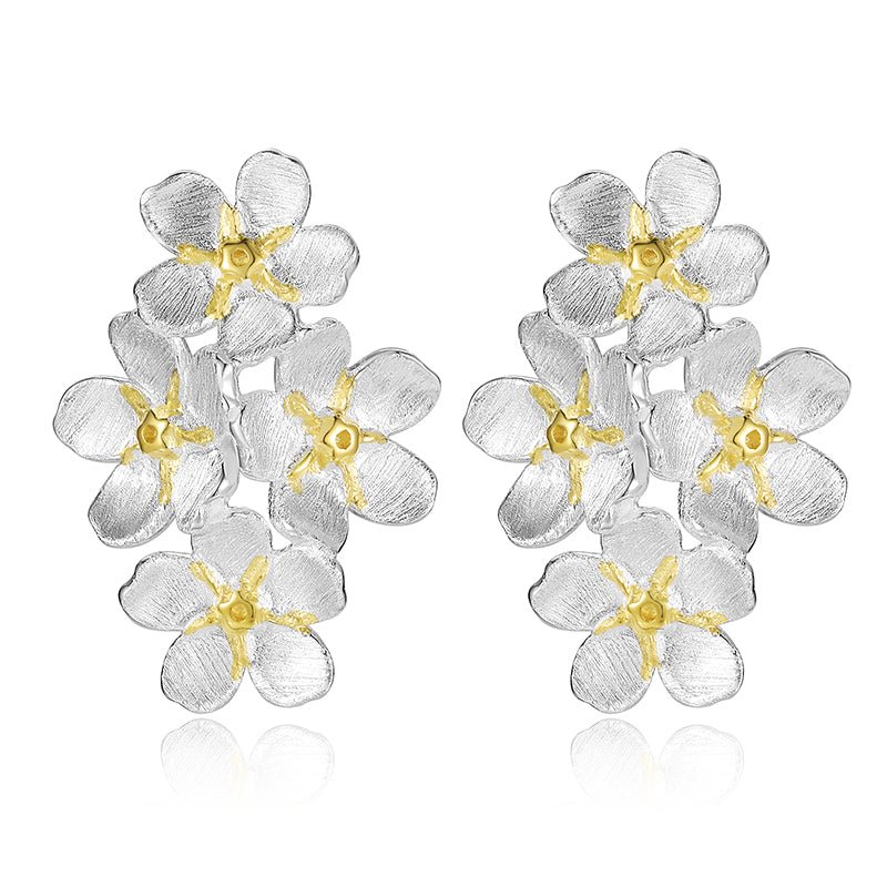 Forget-me-not Flower - Stud Earrings | NEW - MetalVoque