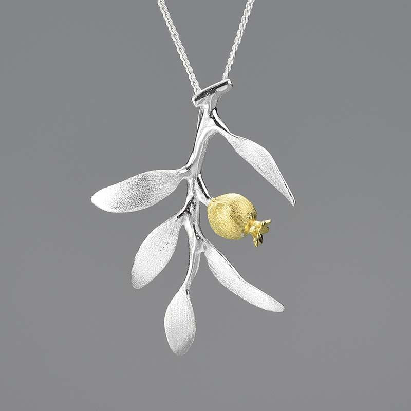 Pomegranate Leaves - Handmade Pendant | NEW - MetalVoque