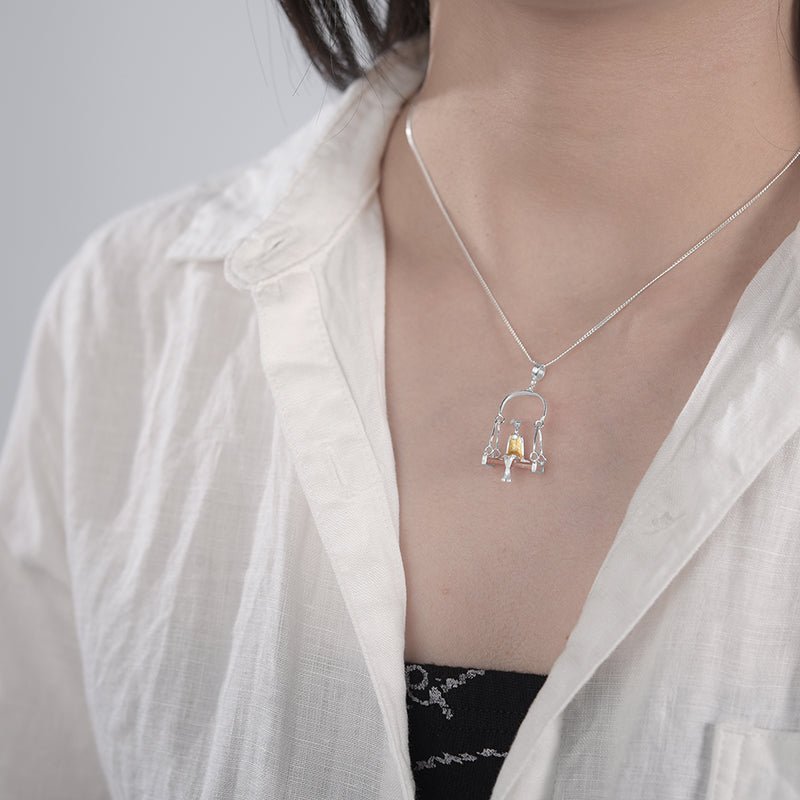 Swinging Bunny - Handmade Pendant