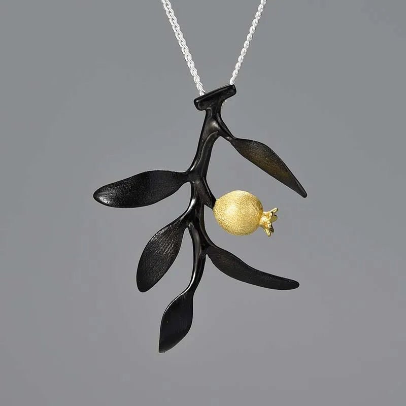 Pomegranate Leaves - Handmade Pendant | NEW - MetalVoque