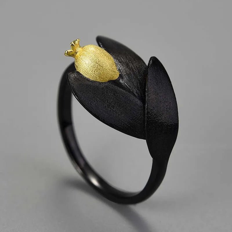 Pomegranate Leaves - Adjustable Ring | NEW - MetalVoque