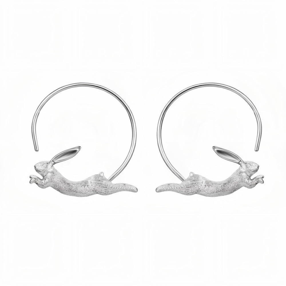 Running Bunny - Hoop Earrings | NEW