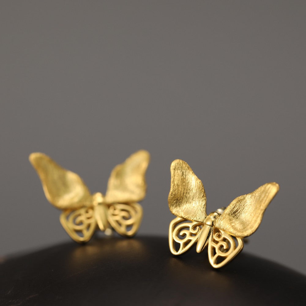 Whispering Butterfly - Stud Earrings | NEW