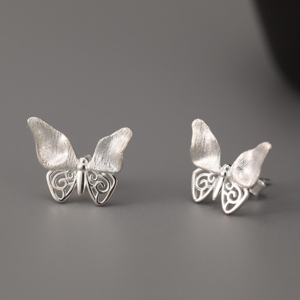 Whispering Butterfly - Stud Earrings | NEW - MetalVoque