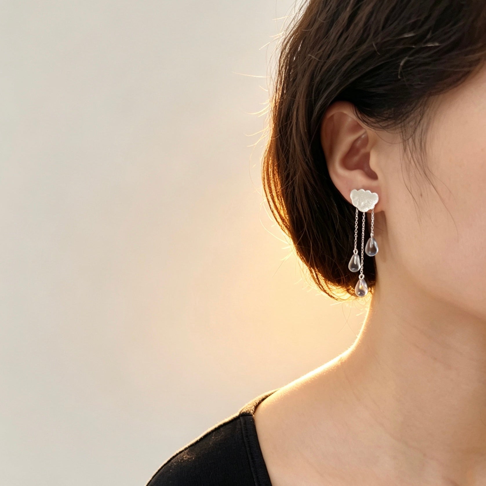 Rainy Cloud - Drop Earrings