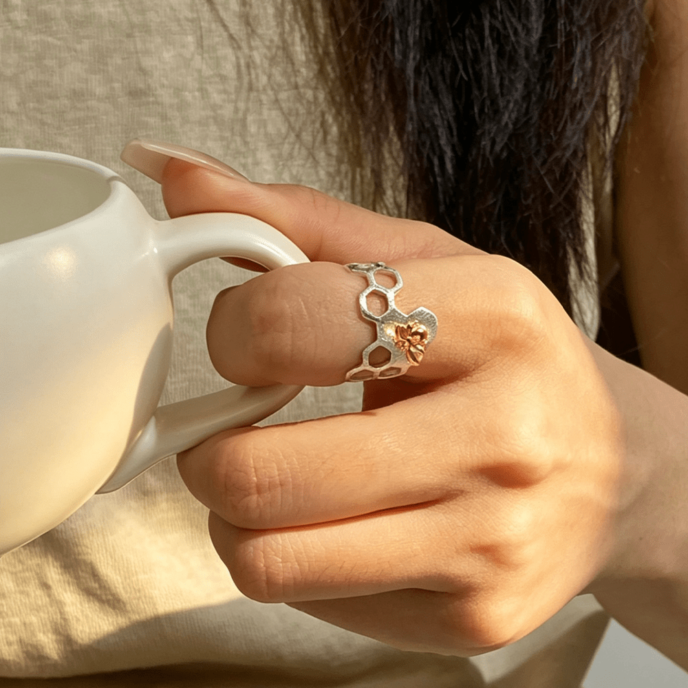 Honeycomb Guard - Adjustable Ring - MetalVoque