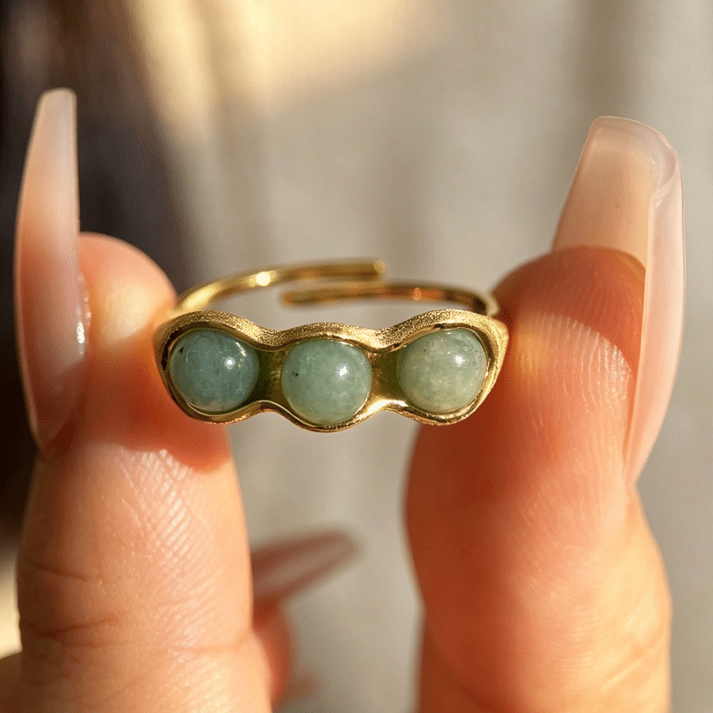 Lucky Peas - Adjustable Ring - MetalVoque