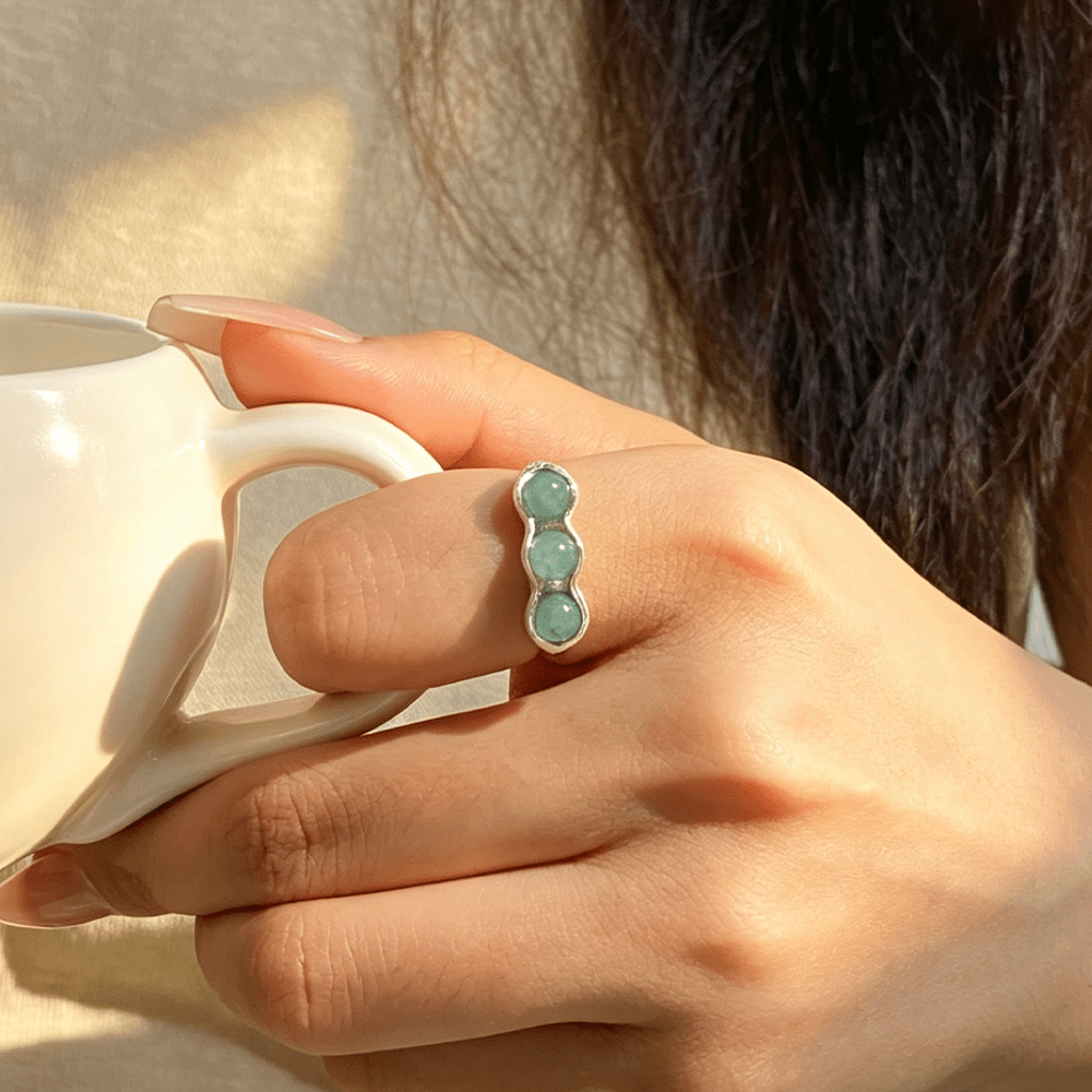 Lucky Peas - Adjustable Ring - MetalVoque
