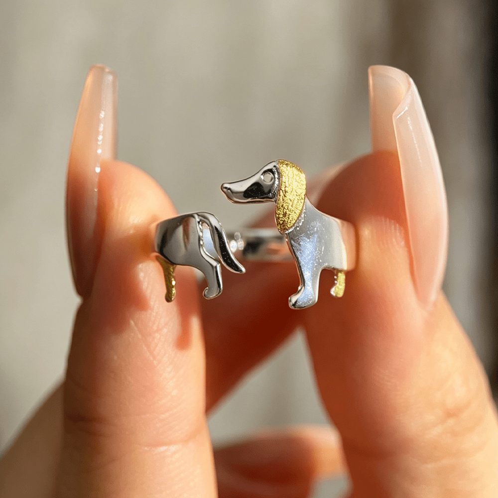 Run Dachshund Run - Adjustable Ring - MetalVoque
