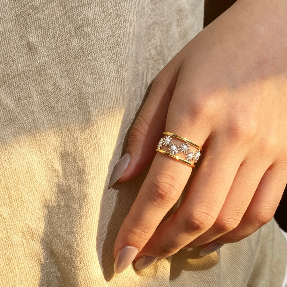 Dainty Daisy - Adjustable Ring