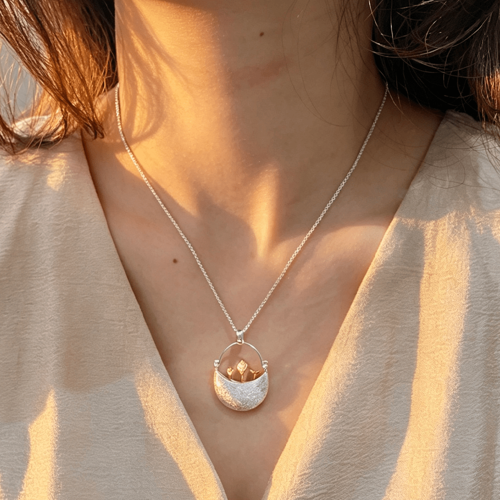 My Little Garden - Handmade Pendant - MetalVoque