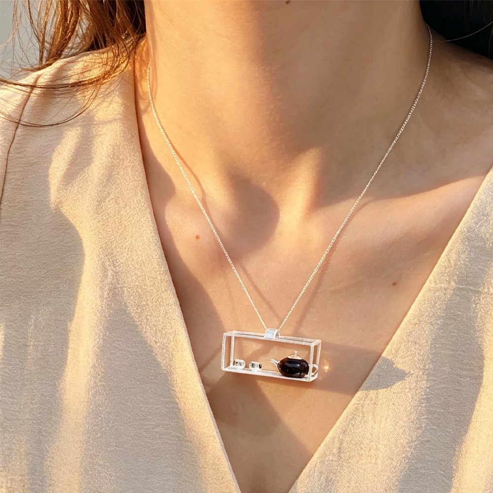 Tea Time - Handmade Pendant