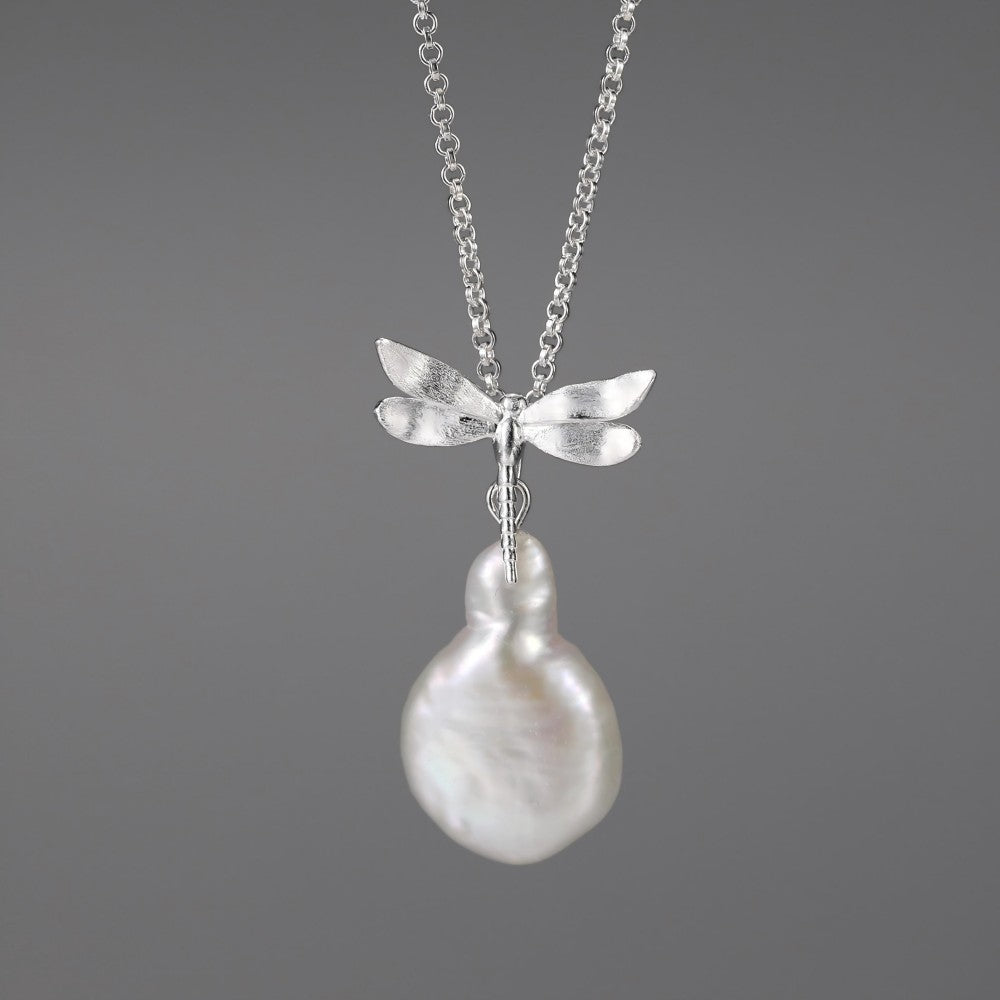 Mother Pearl Dragonfly - Handmade Pendant | NEW