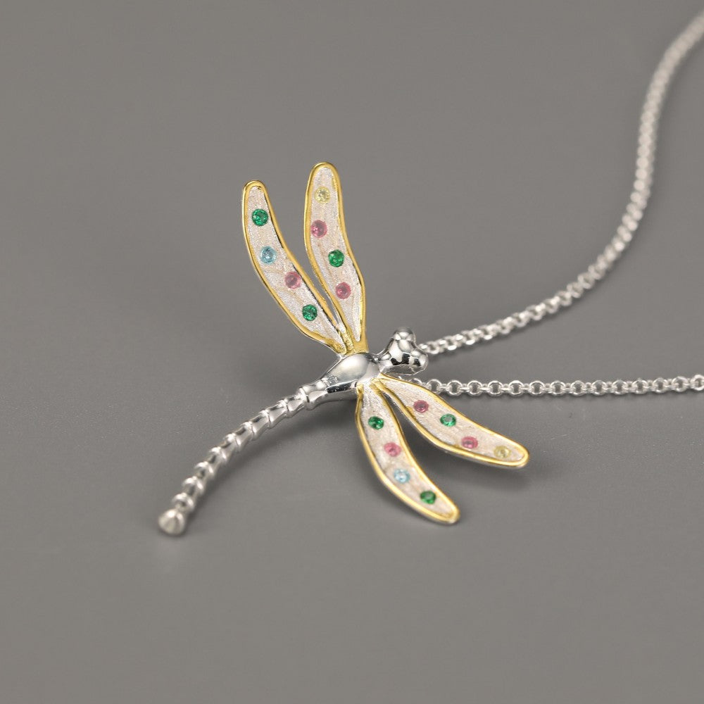 Dragonfly in Flight - Pendant Necklace | NEW
