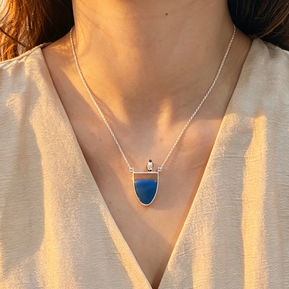 Mrs. Penguin - Handmade Necklace