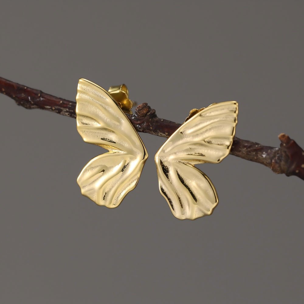 Sculpted Butterfly - Stud Earrings | NEW - MetalVoque