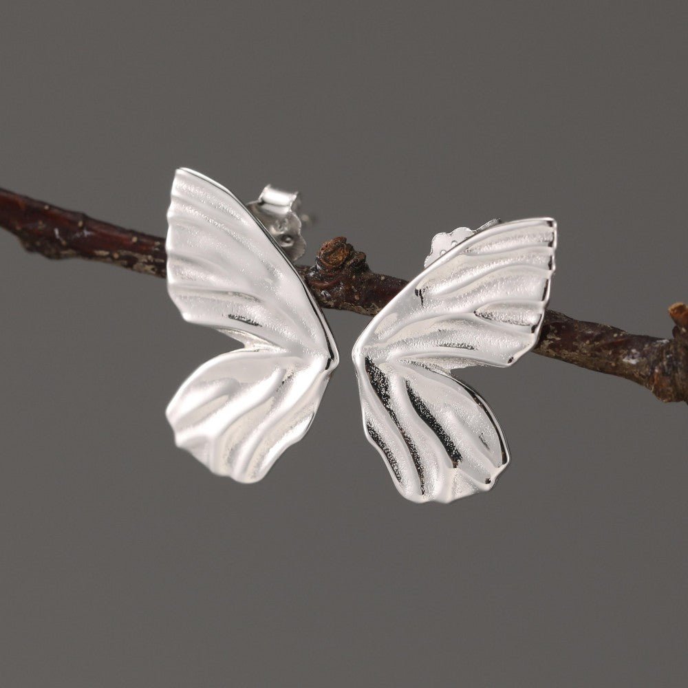 Sculpted Butterfly - Stud Earrings | NEW - MetalVoque