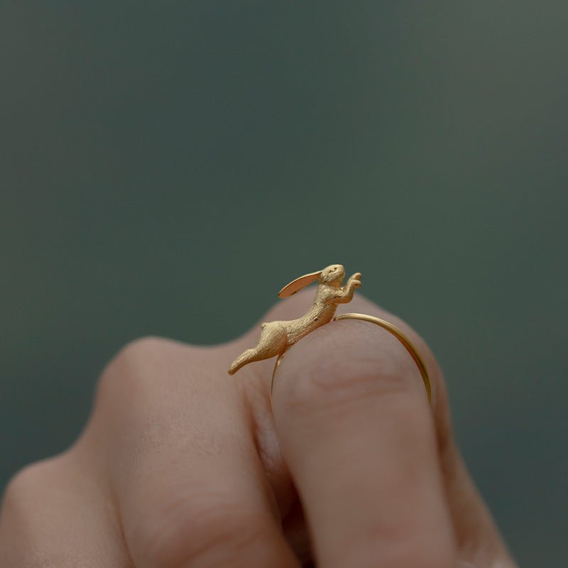 Running Bunny - Adjustable Ring | NEW - MetalVoque