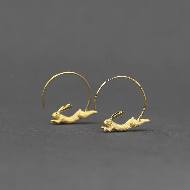 Running Bunny - Hoop Earrings | NEW - MetalVoque