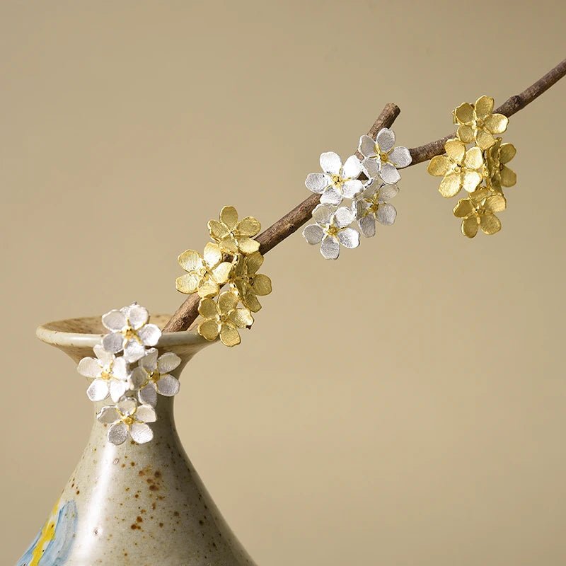 Forget-me-not Flower - Stud Earrings | NEW - MetalVoque