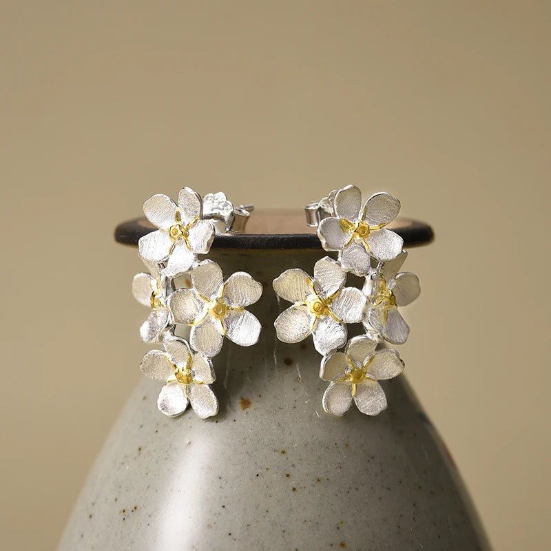 Forget-me-not Flower - Stud Earrings | NEW - MetalVoque