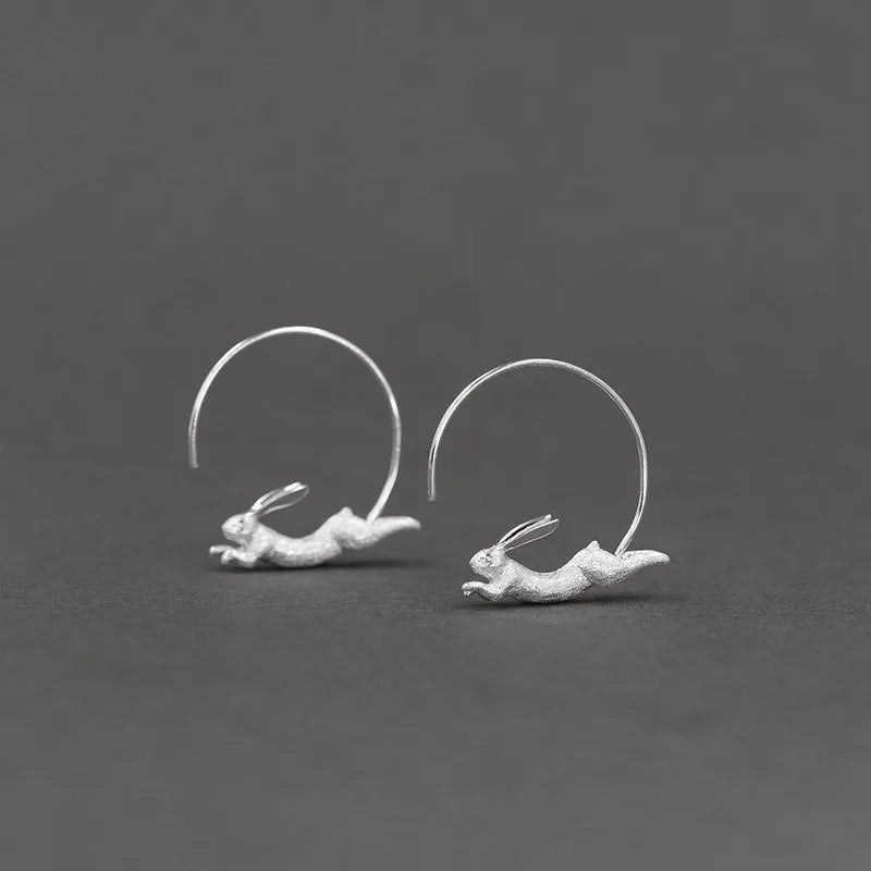 Running Bunny - Hoop Earrings | NEW - MetalVoque