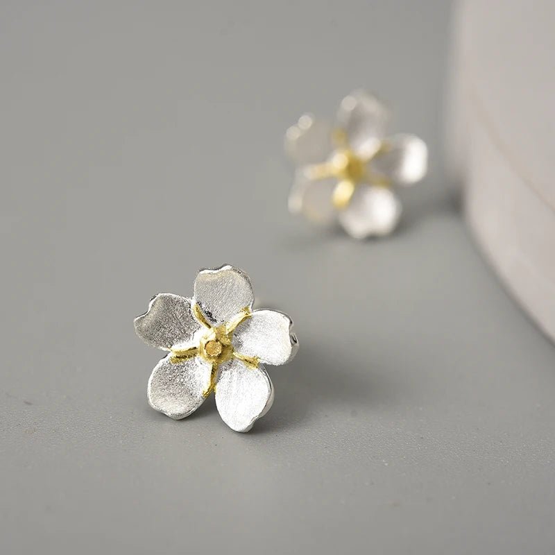 Forget-me-not Flower - Stud Earrings | NEW - MetalVoque