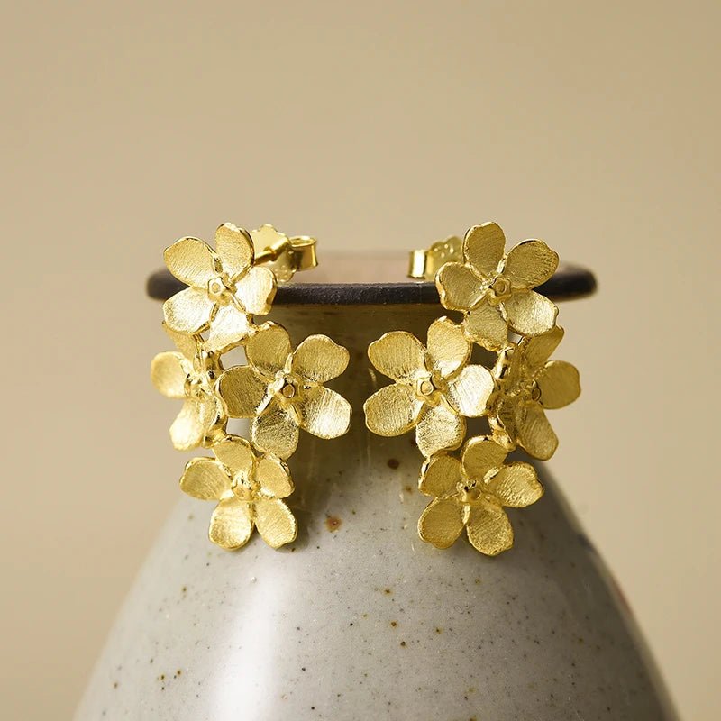 Forget-me-not Flower - Stud Earrings | NEW - MetalVoque