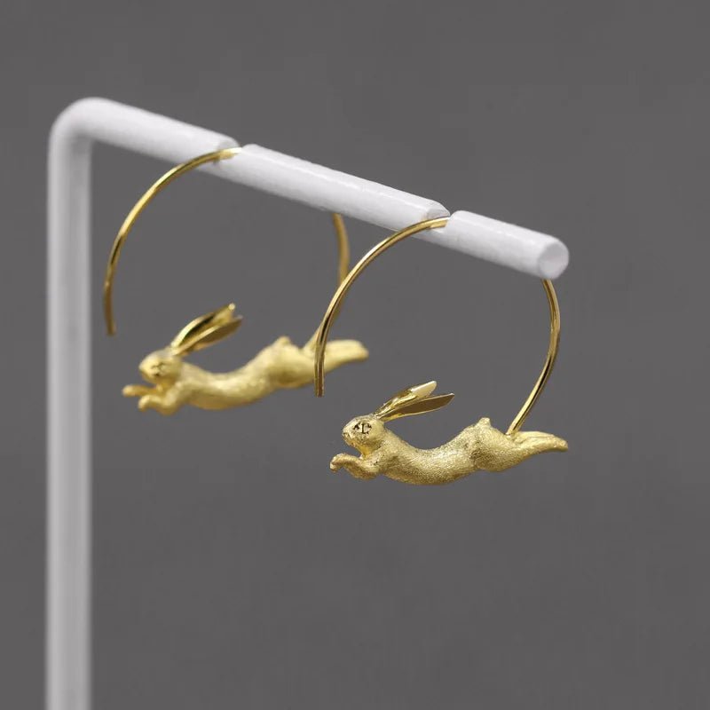 Running Bunny - Hoop Earrings | NEW - MetalVoque