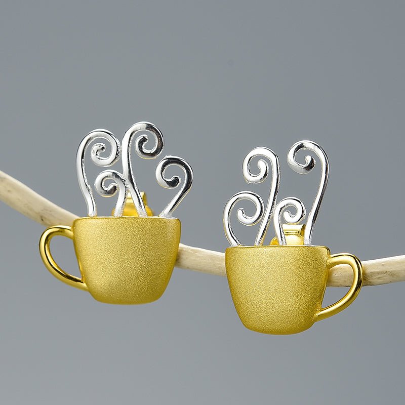 Morning Coffee - Stud Earrings