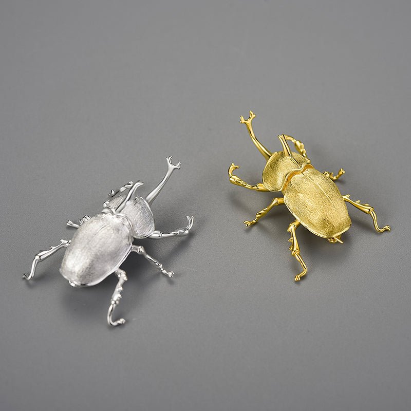 Kabutomushi Beetle - Handmade Brooch
