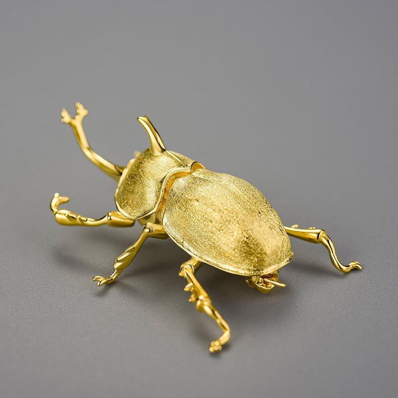 Kabutomushi Beetle - Handmade Brooch