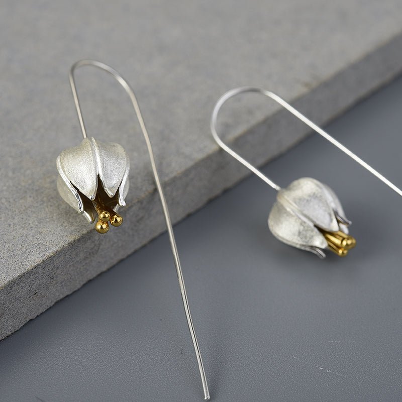 Tulip Bud - Dangle Earrings
