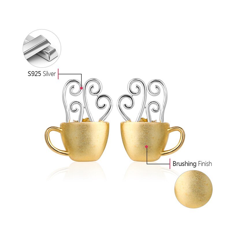 Morning Coffee - Stud Earrings