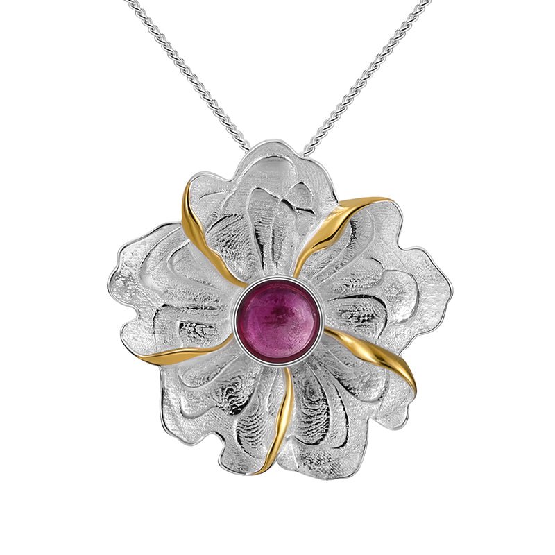 Tourmaline Leaf - Handmade Pendant | NEW - MetalVoque