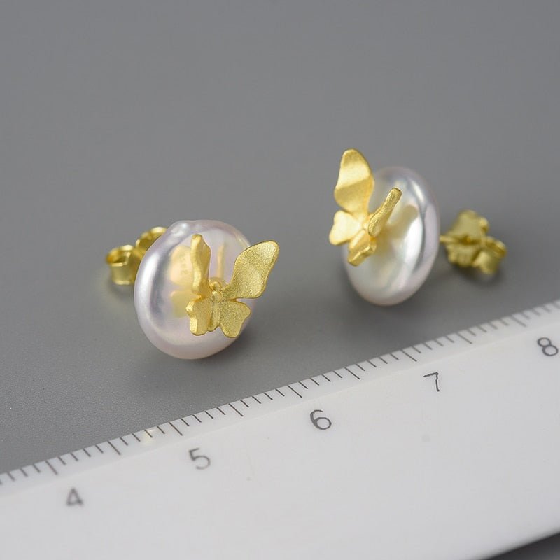 Baroque Butterfly - Stud Earrings