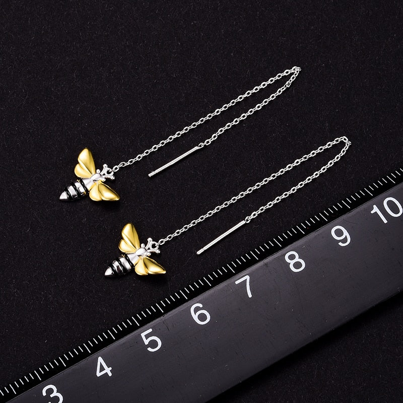 Lovely Honey Bee - Dangle Earrings | NEW - MetalVoque