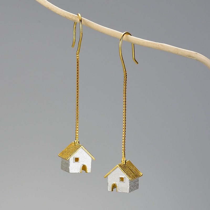 Little House - Dangle Earrings