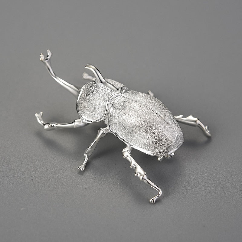 Kabutomushi Beetle - Handmade Brooch